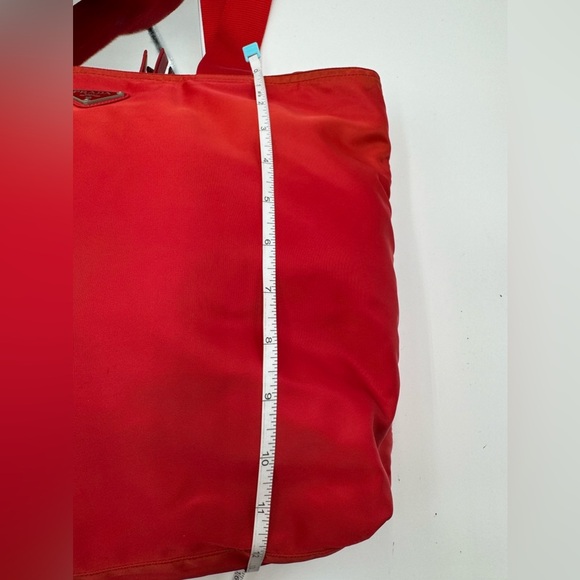 Prada - Authentic - Red Nylon Tote Bag - Picture 11 of 16